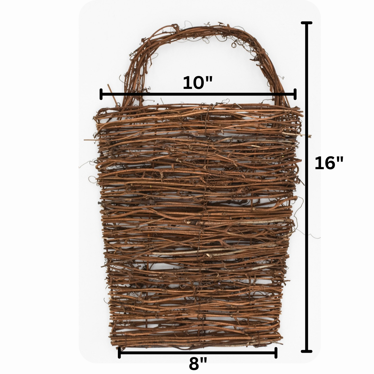 16"  Twig 3D Wall basket