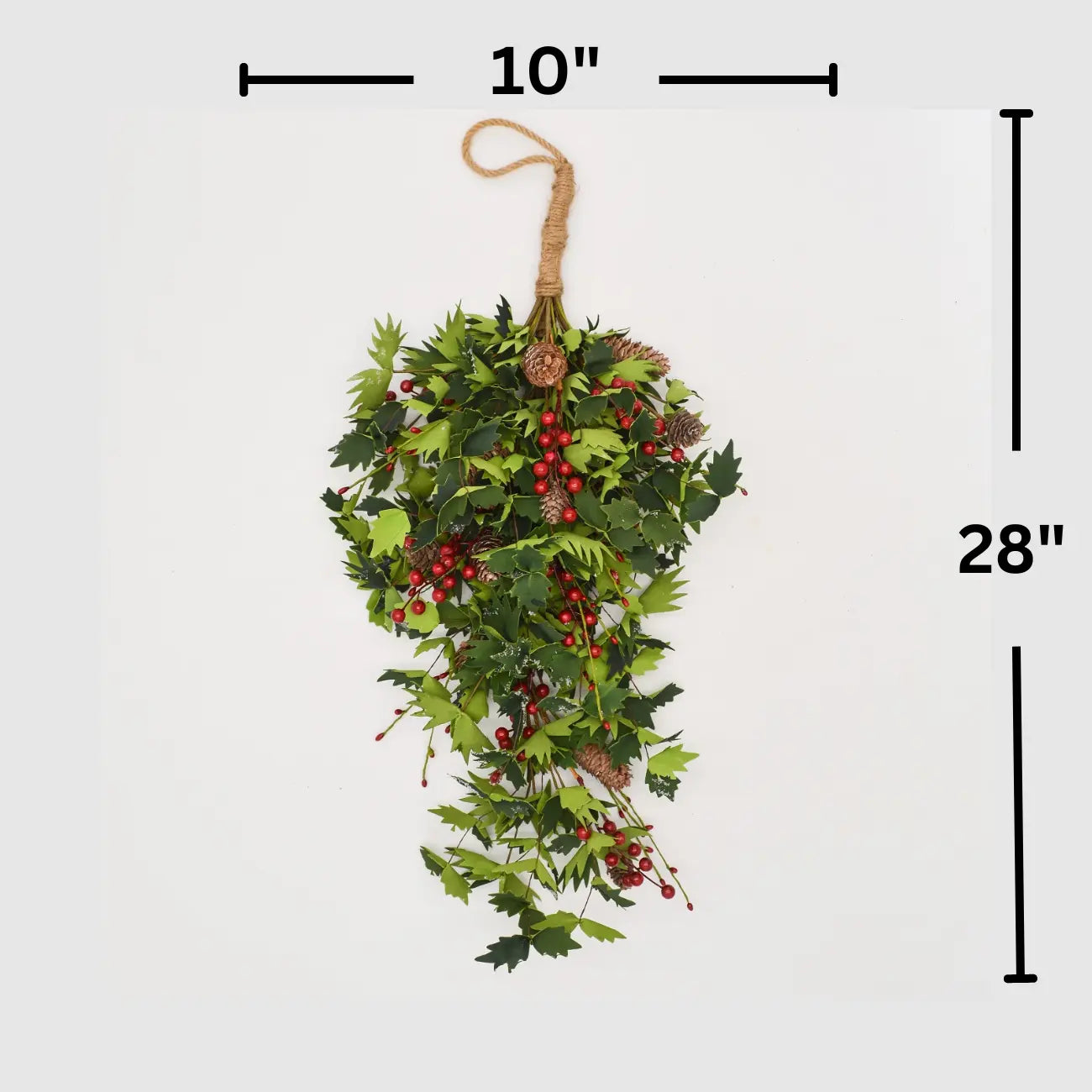 28" Holly, Berry Wall Décor Floral Living