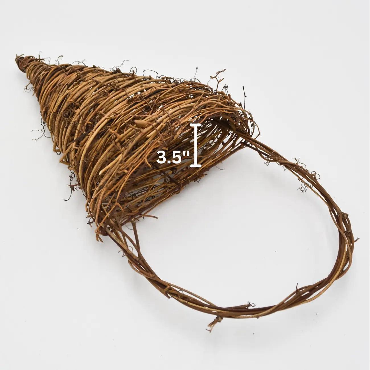 18" Twig 3D V-Shaped Wall Basket Floral Living