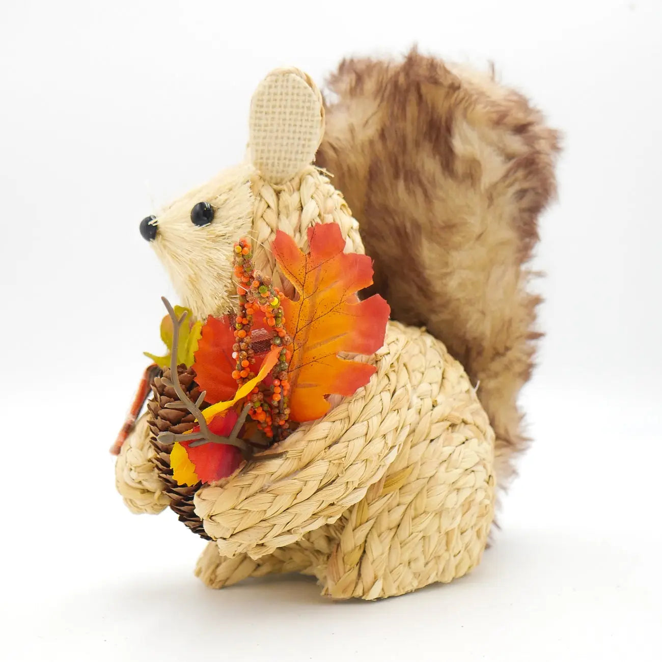 8.25" Fall Grass Squirrel Floral Living