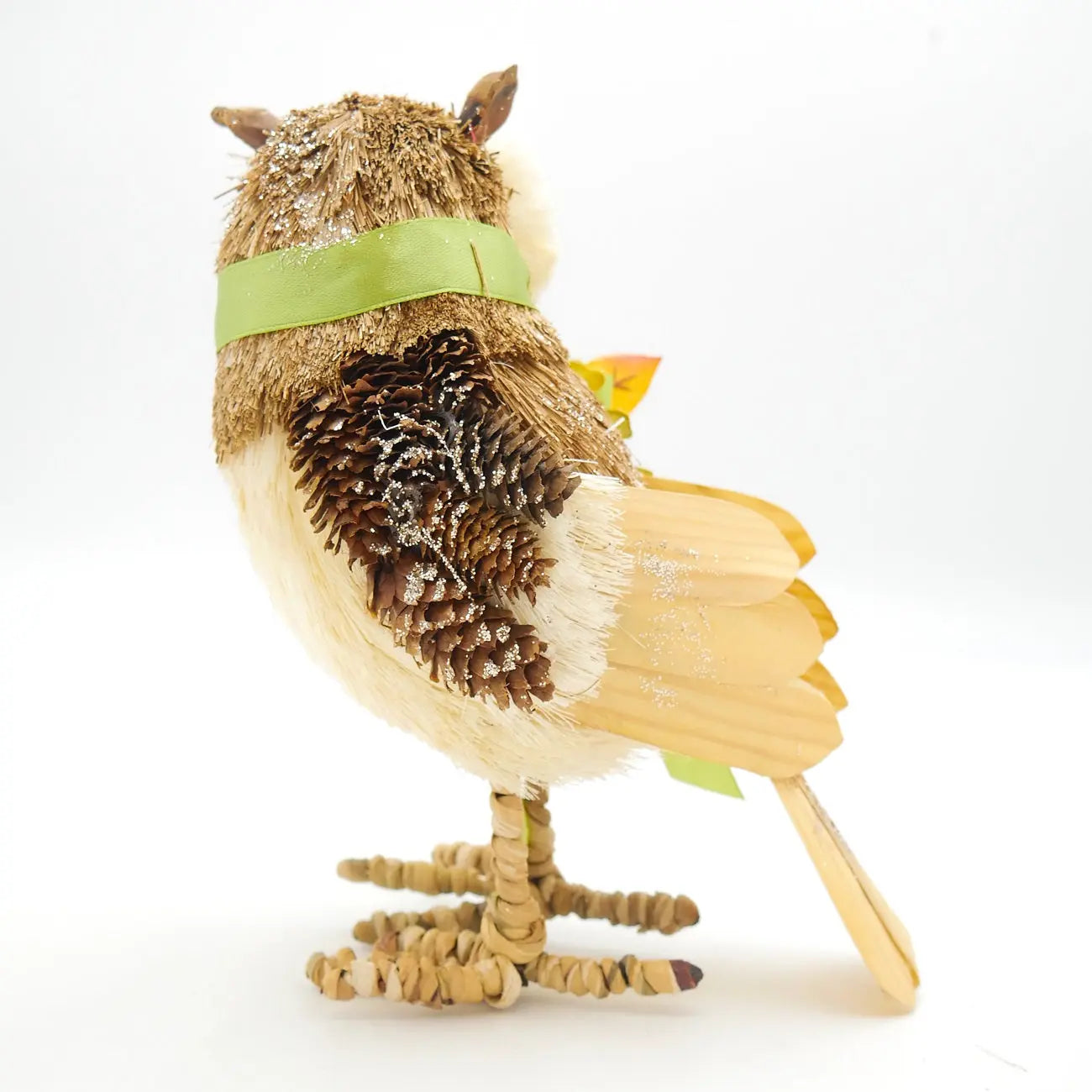 8.75" Harvest Sisal Owl Floral Living