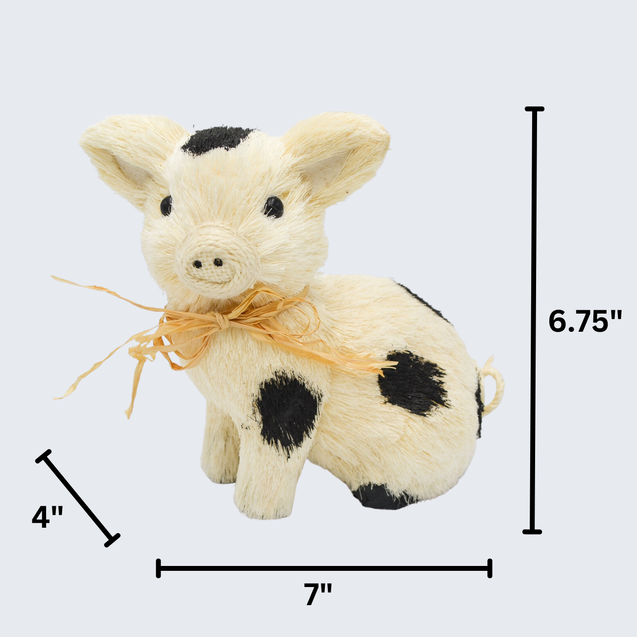 6.75" Sitting Piggy
