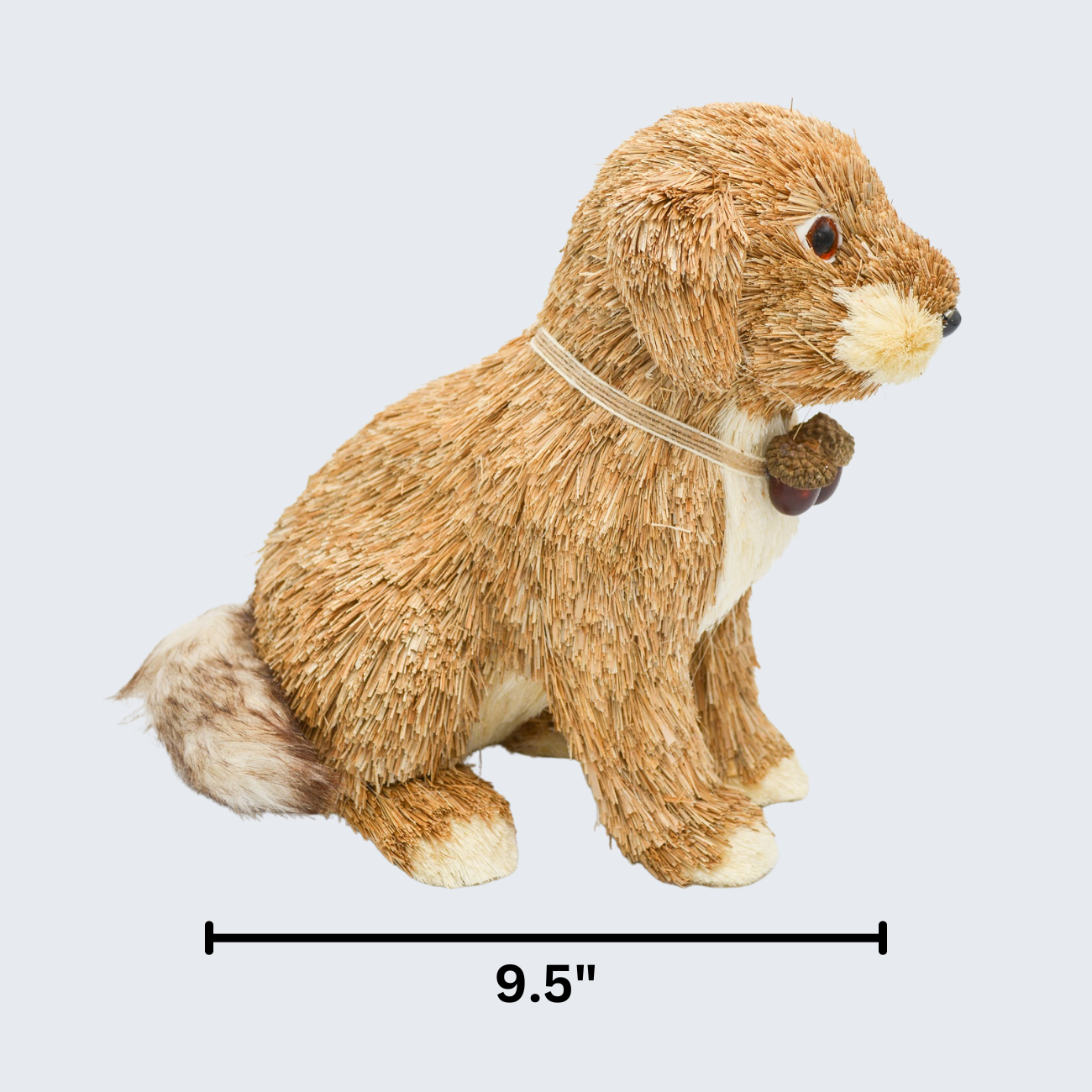 10" Sisal Grass Puppy Dog