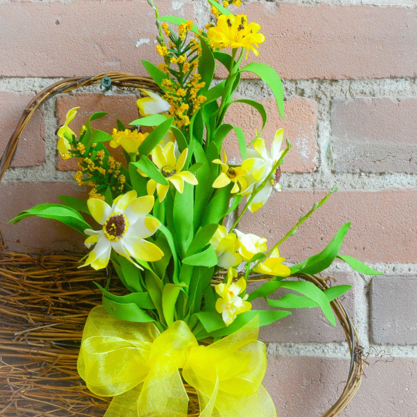 liatris and daisy watering can