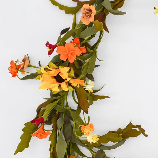 6' Sunflower Garland Floral Living