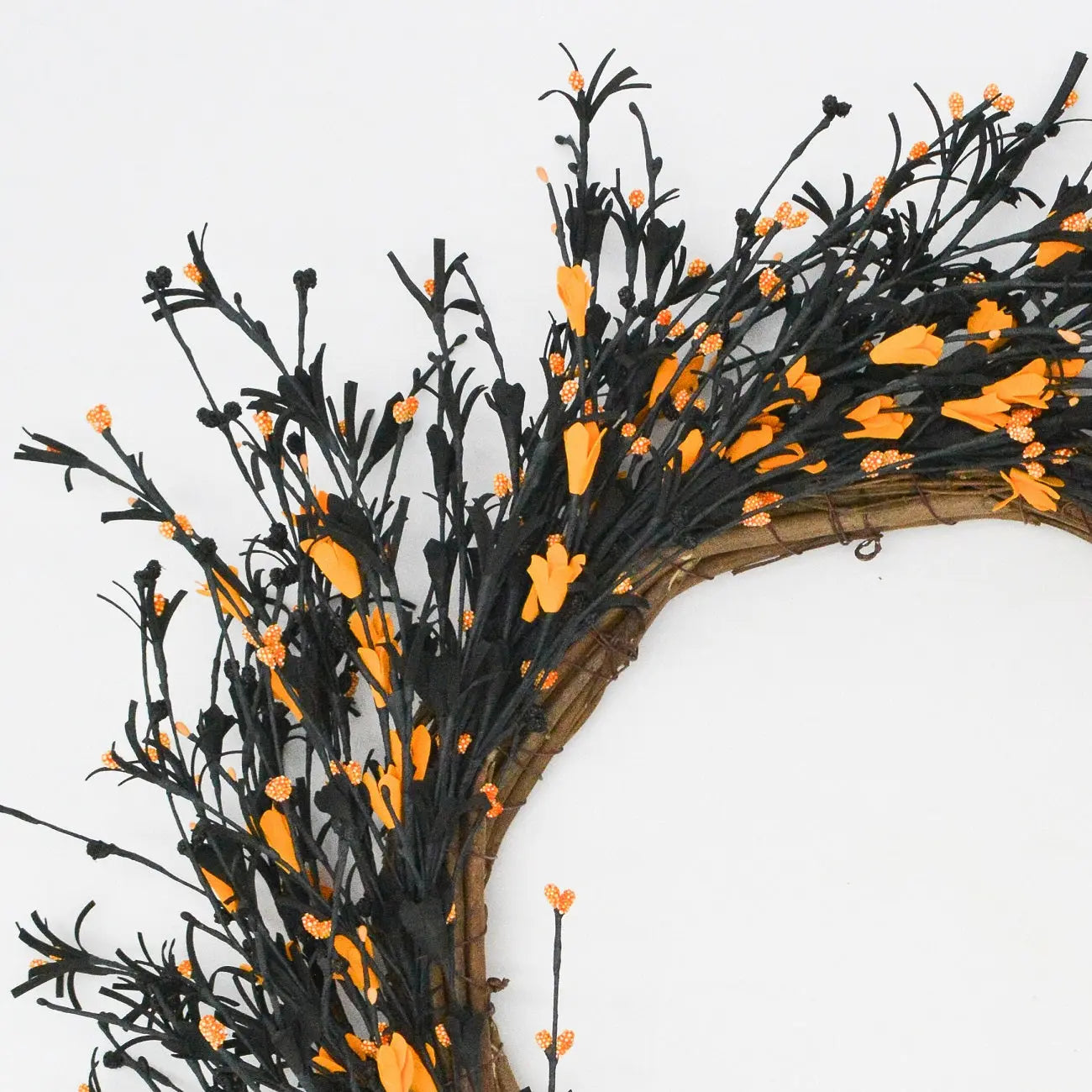 22" Halloween Buttercup Wreath Floral Living