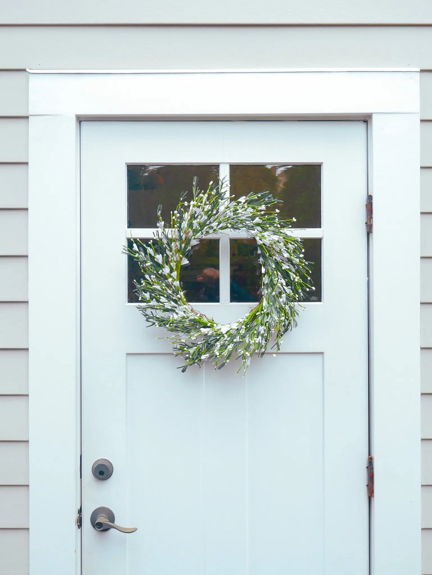22" Cream White Buttercup Wreath Floral Living