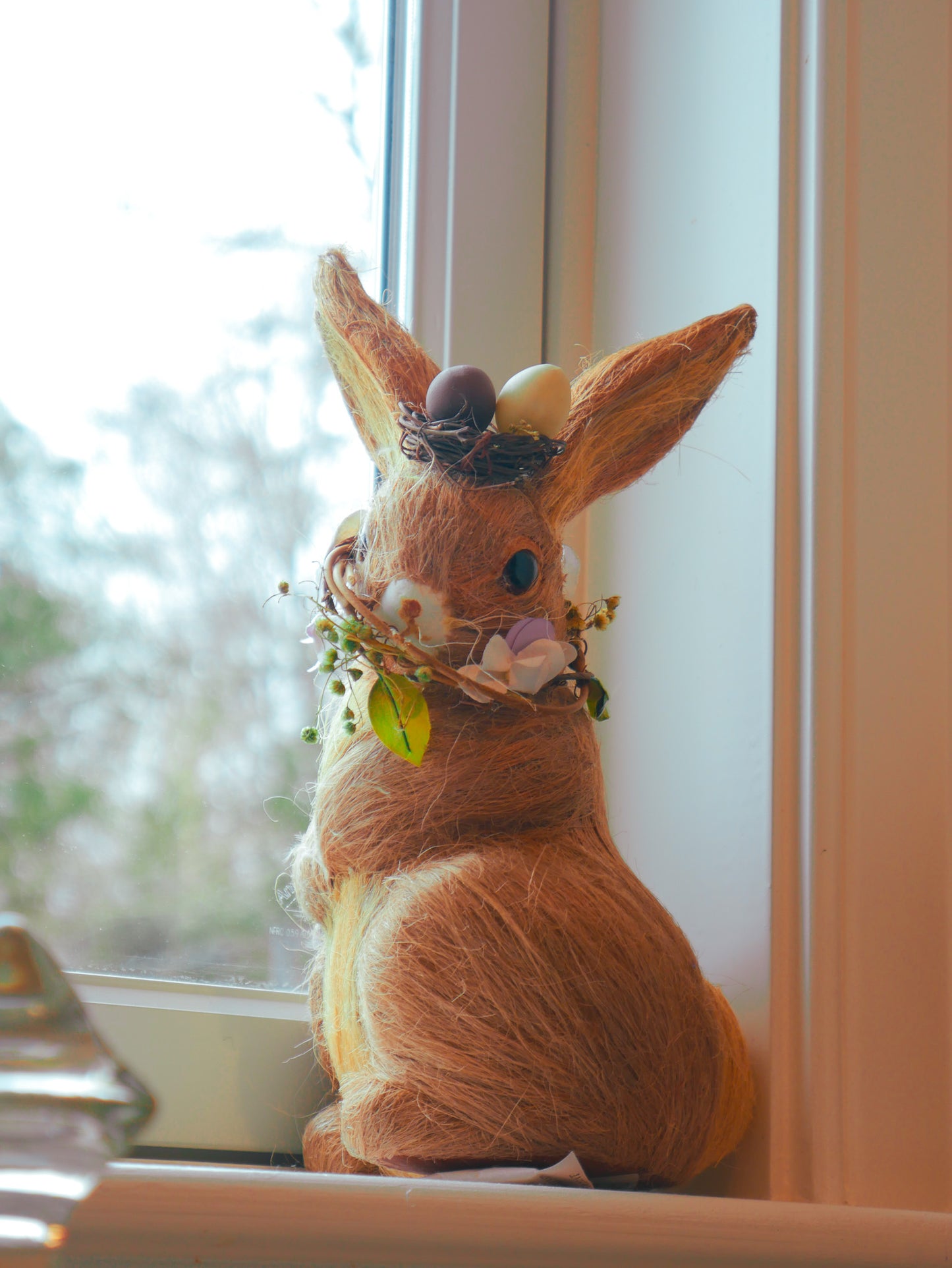 11" Brown Coconut Hair Bunny