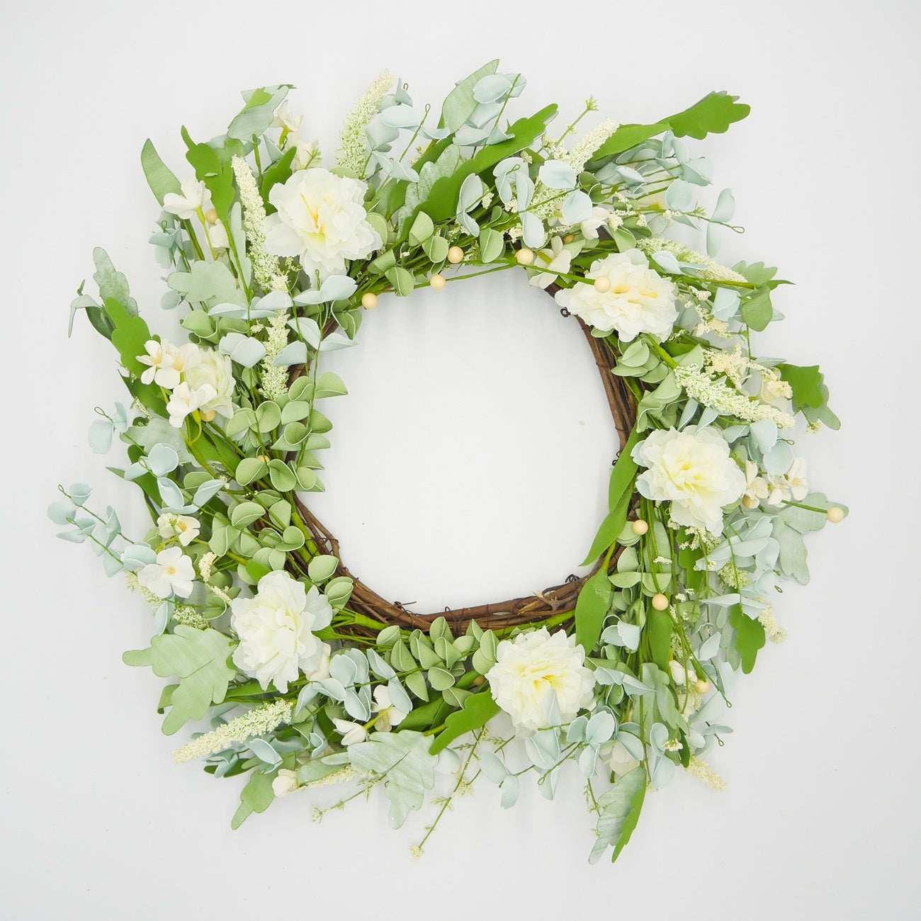 22 Inch Peony Eucalyptus Wreath