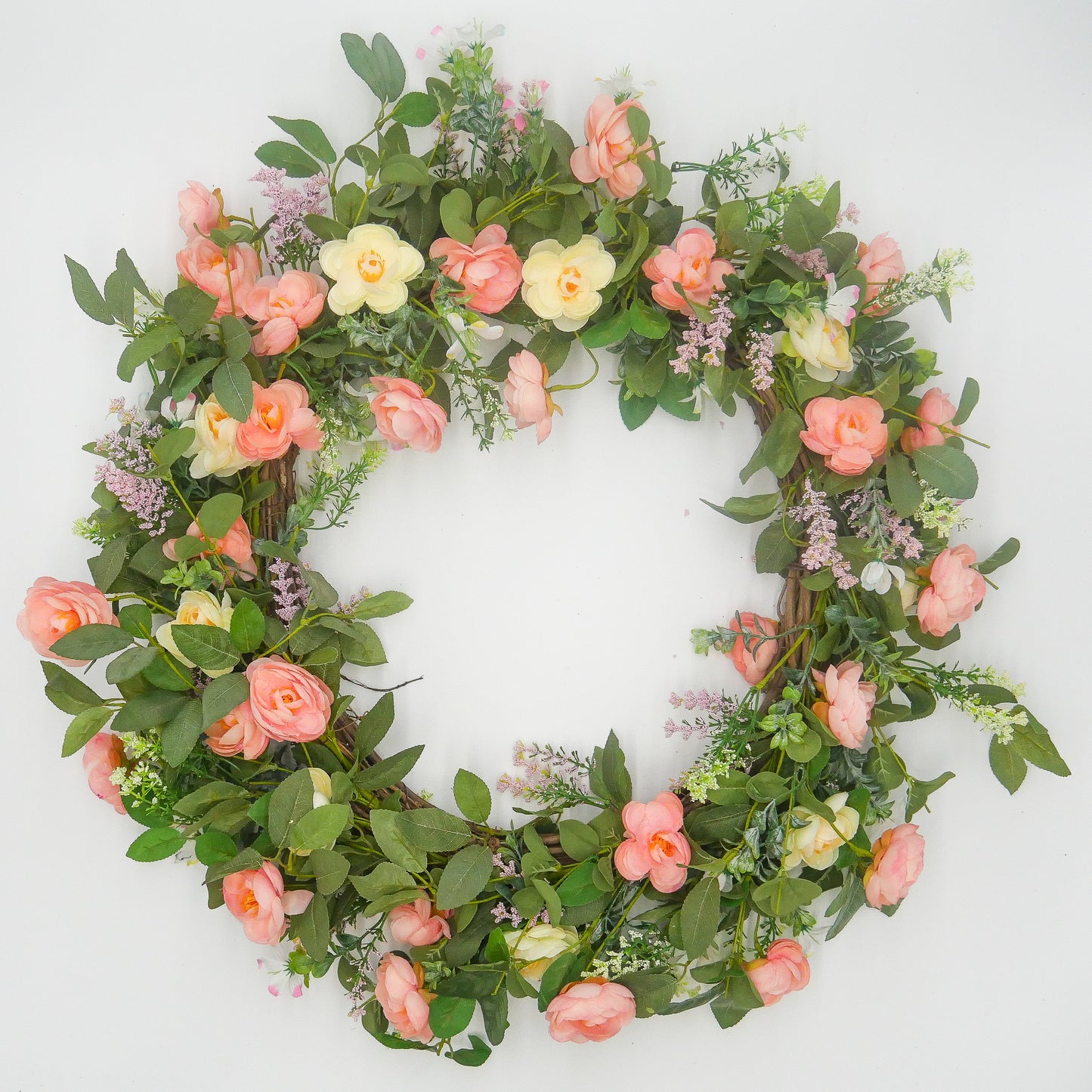 26" Garden Rose Wreath