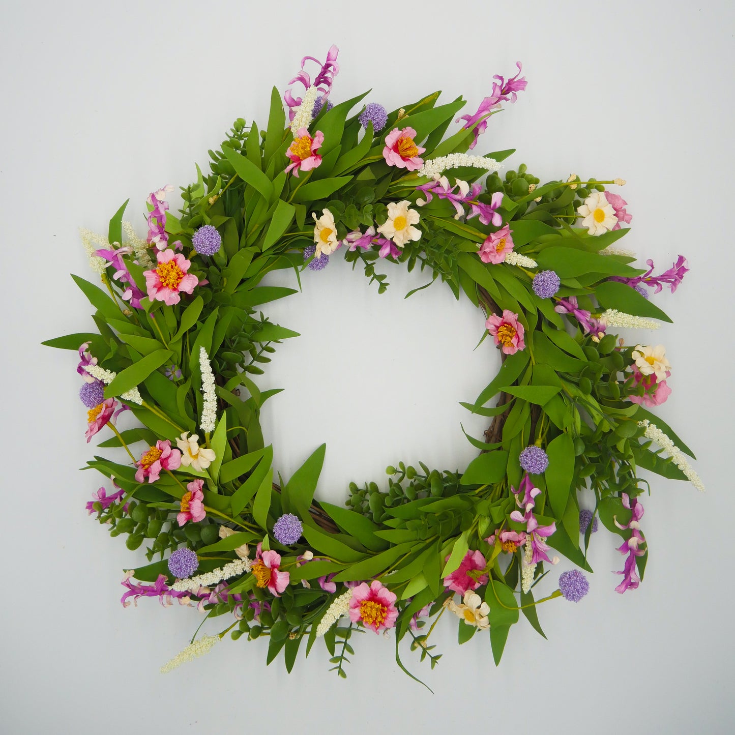22" Camelia, Wildflower Wreath