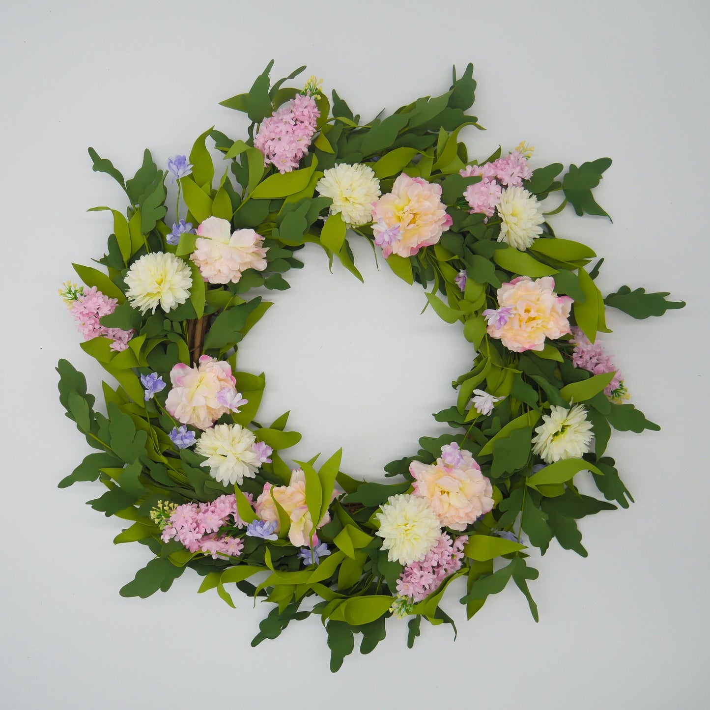 26" Peony, Lilac Wreath