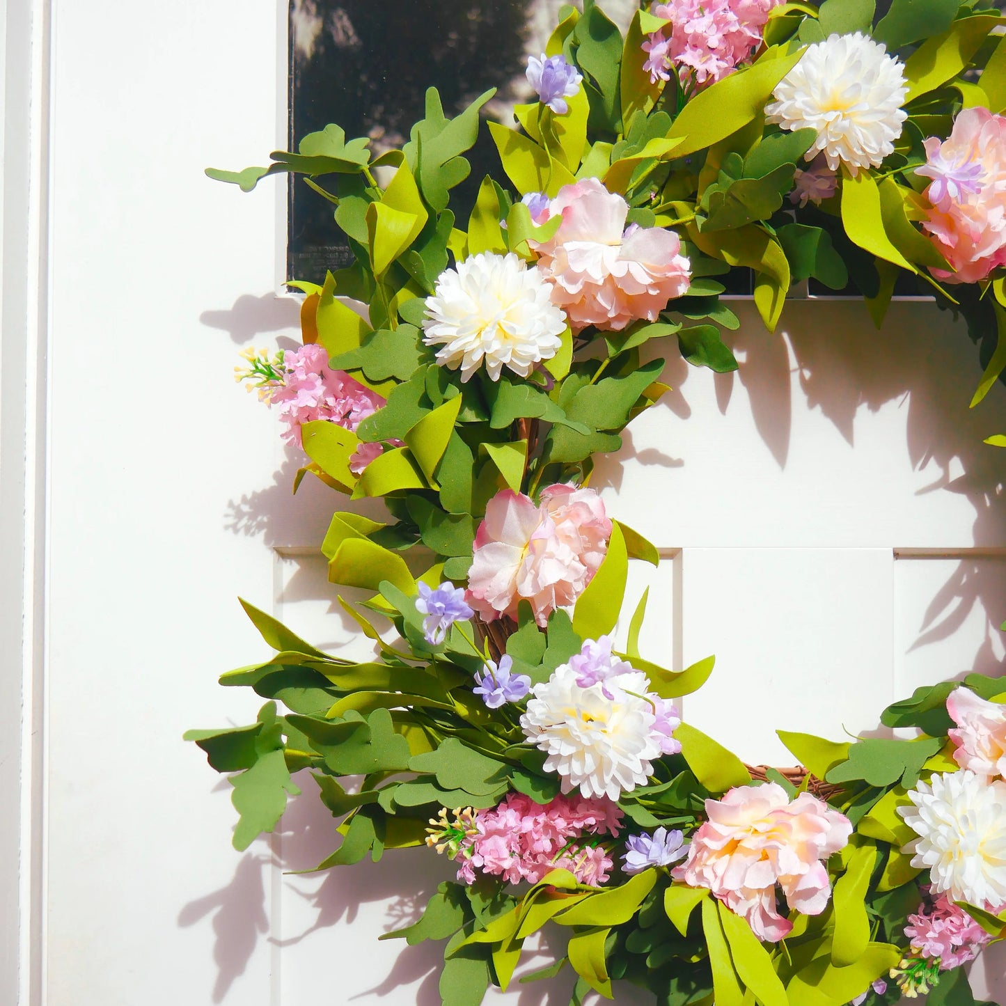 26" Peony, Lilac Wreath Floral Living