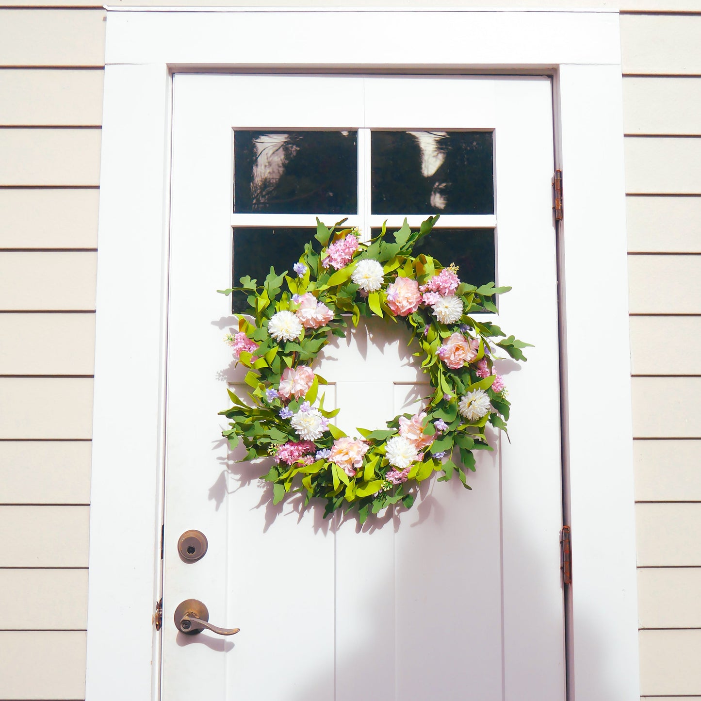 26" Peony, Lilac Wreath