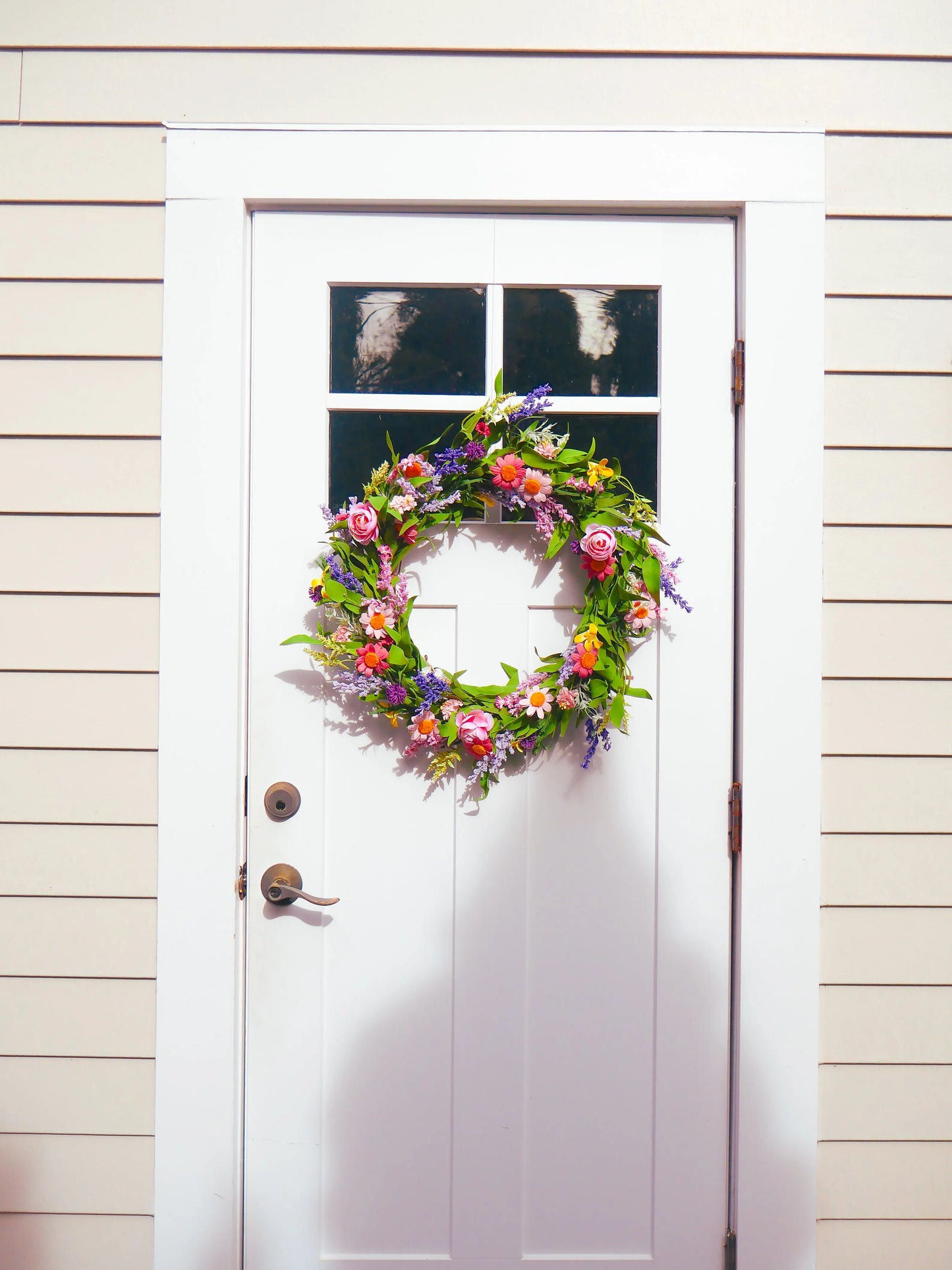 26" Summer Garden Wreath Floral Living