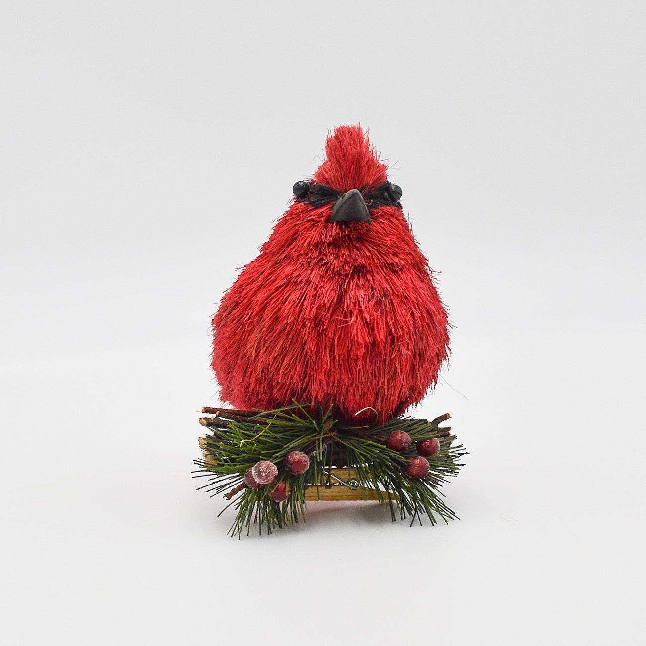 5" Cardinal ornaments on clips set of 3