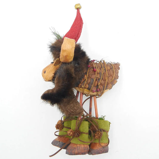 9" Pinecone Moose Floral Living