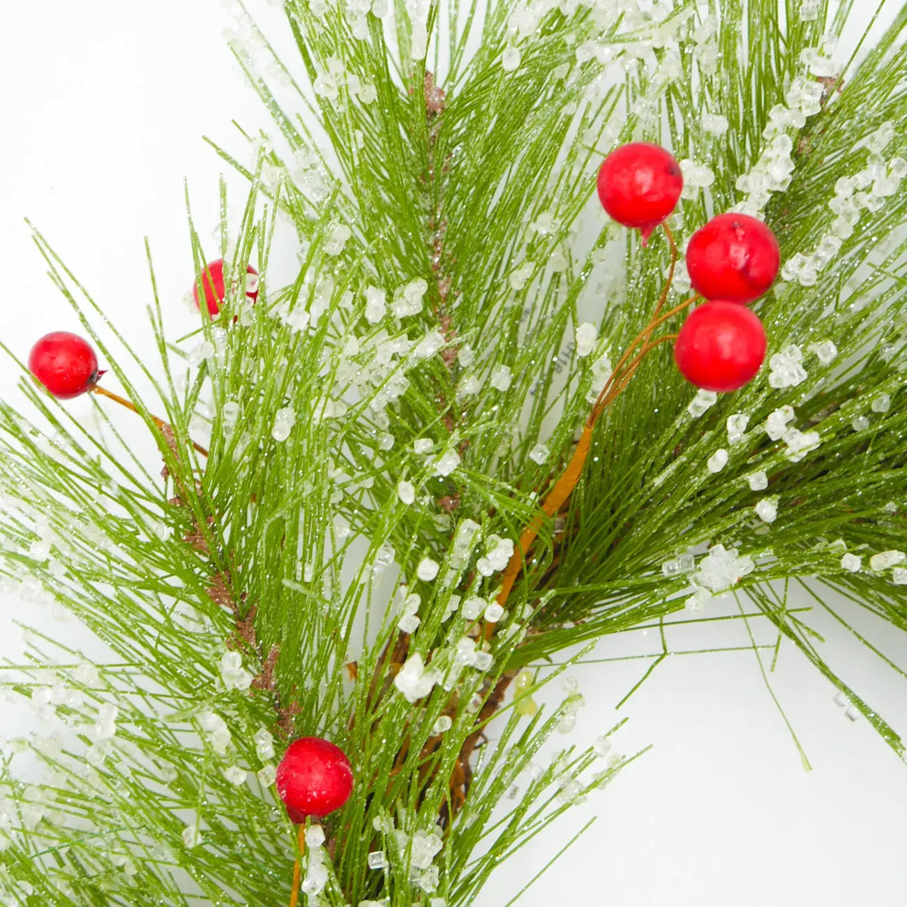 22" Icy Pine Berry, Pine Cone Wreath Floral Living