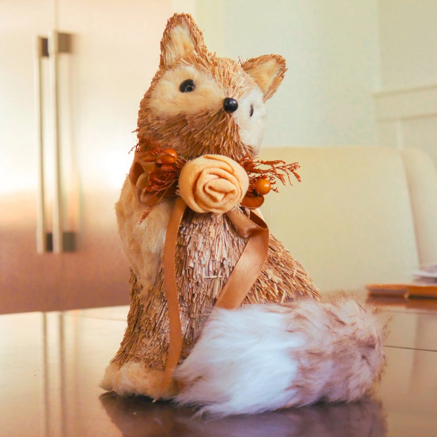 9.5" Cuddly Fox Floral Living
