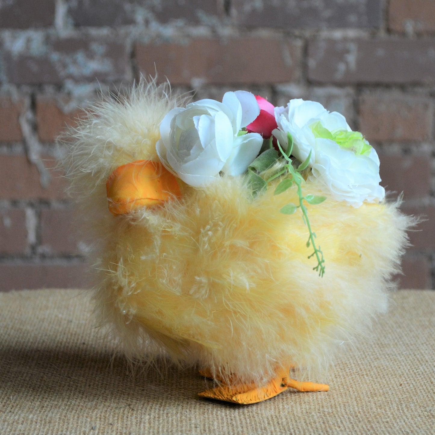 7" Standing Fuzzy Duck planter