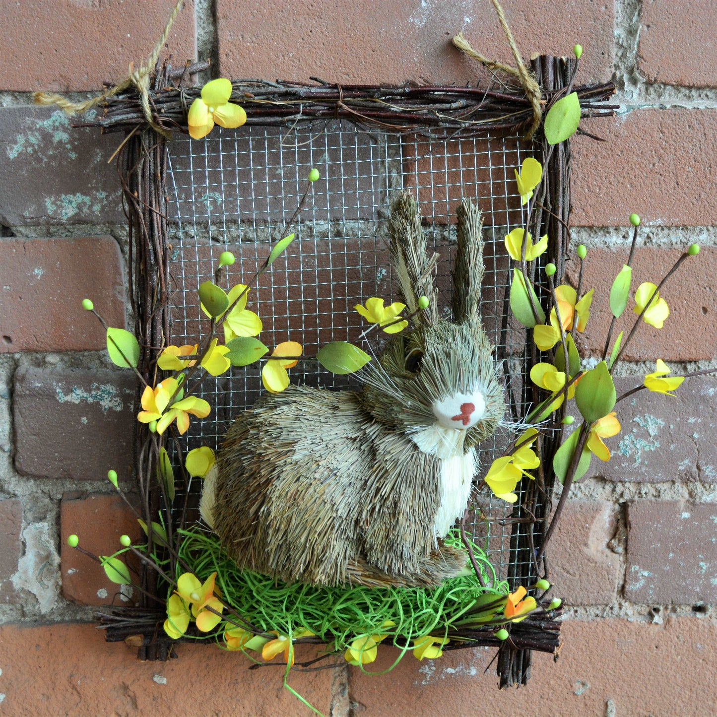 forsythia Bunny Wall Decor