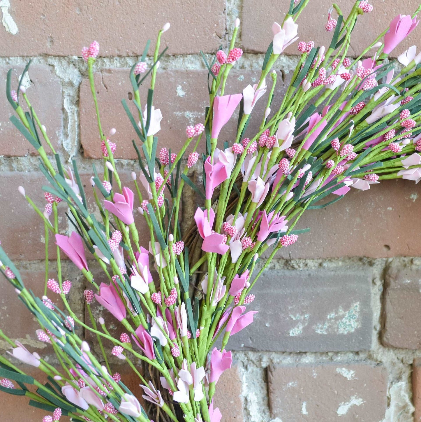 Two-Tone Pink Buttercup Wreath2