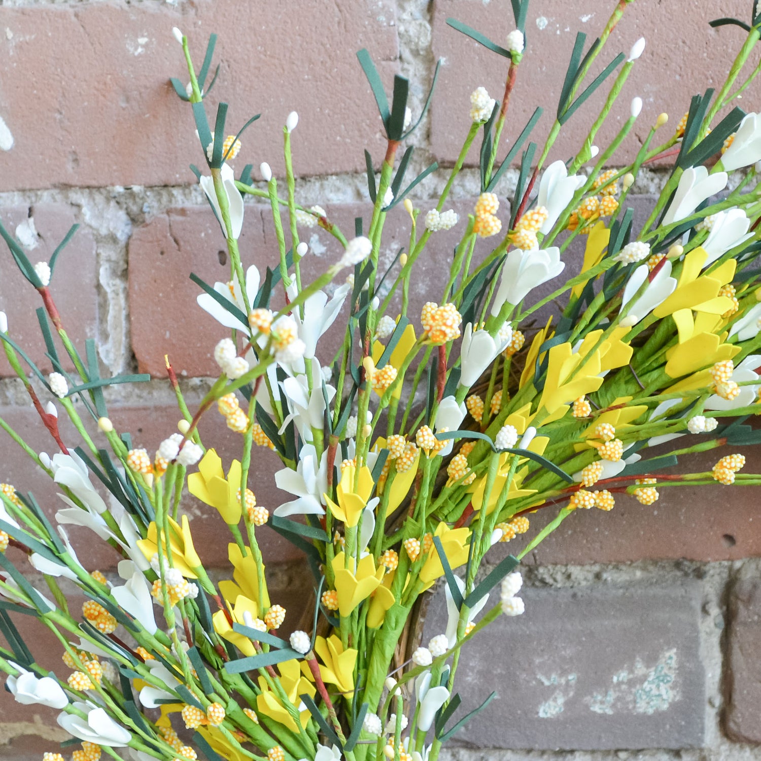 Yellow and Cream Buttercup Wreath2