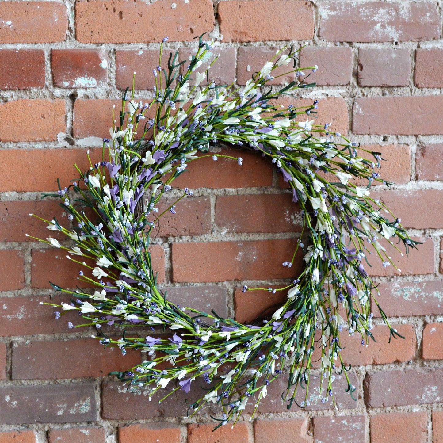 Lavender, Cream Buttercup Wreath