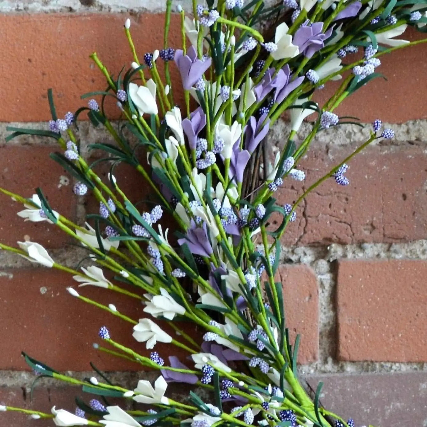 Lavender, Cream Buttercup Wreath2