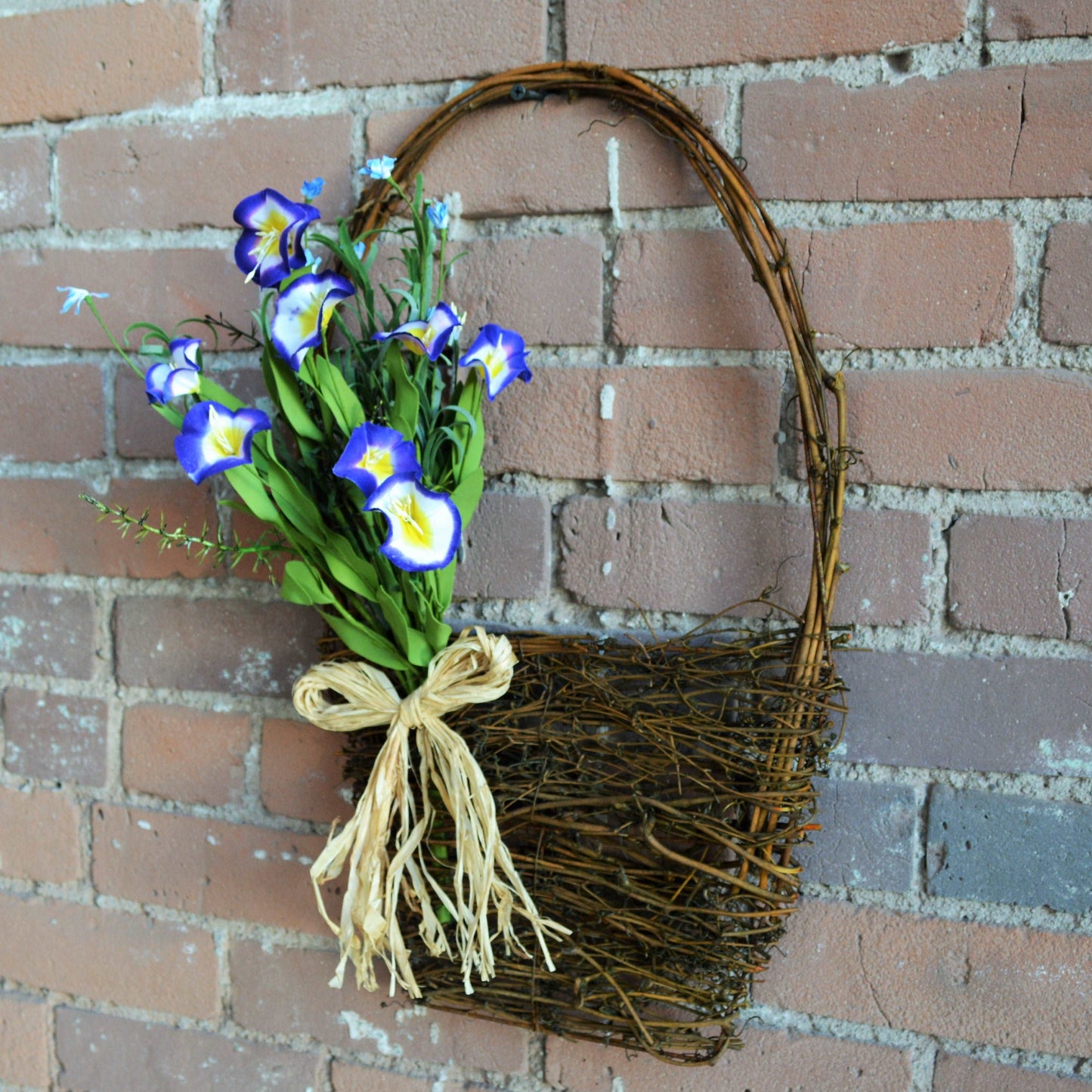 Morning Glory Wall Basket 3