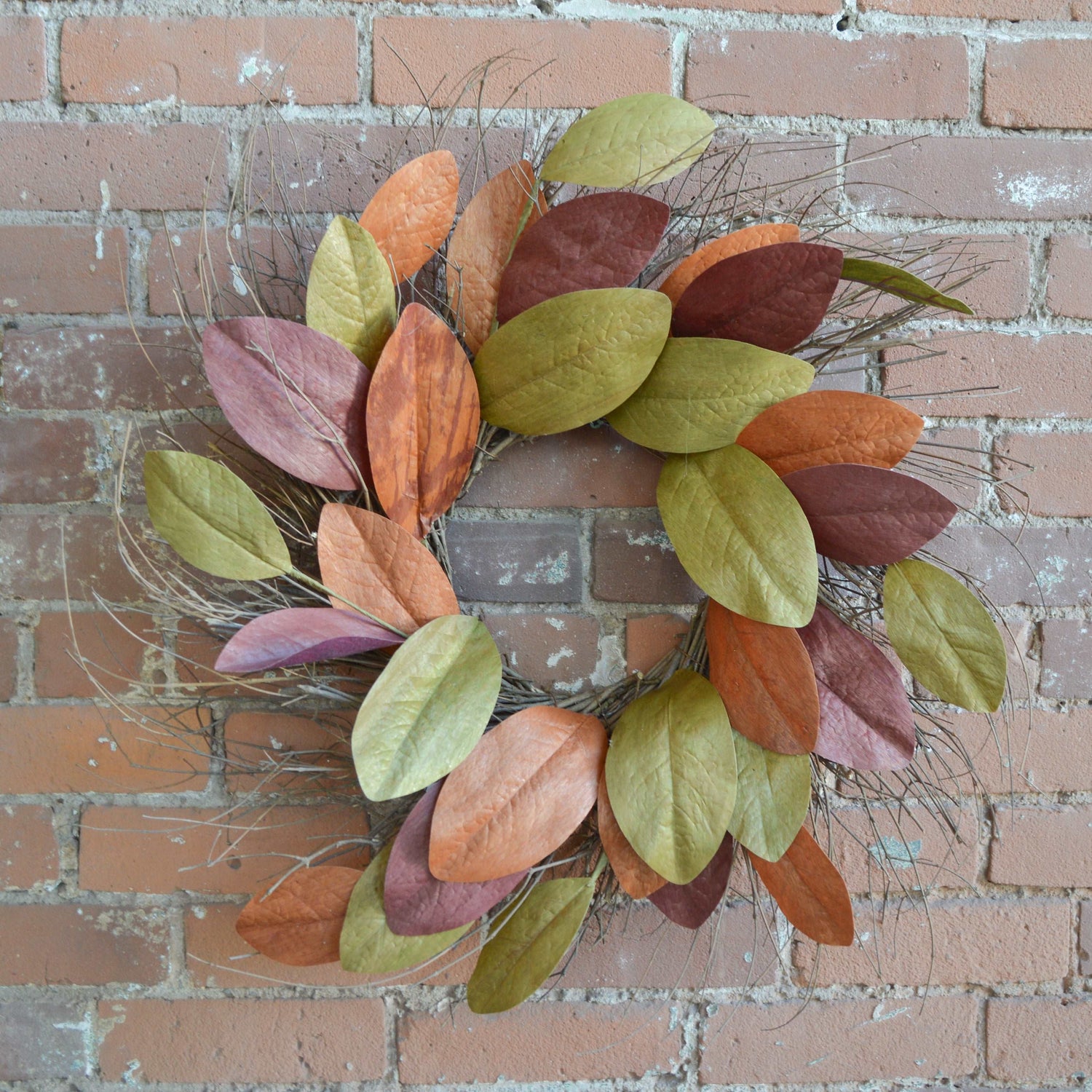 Early Harvest Magnolia Twig Wreath
