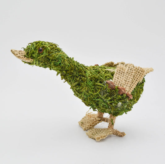 6" Green Jute Ducks Set Floral Living