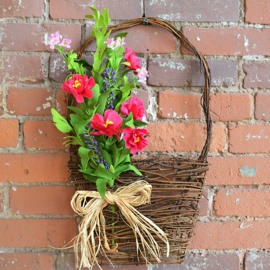 Four O'Clock Liatris Wall Basket