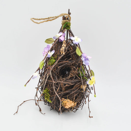 11" Hanging Orioles Nest Floral Living