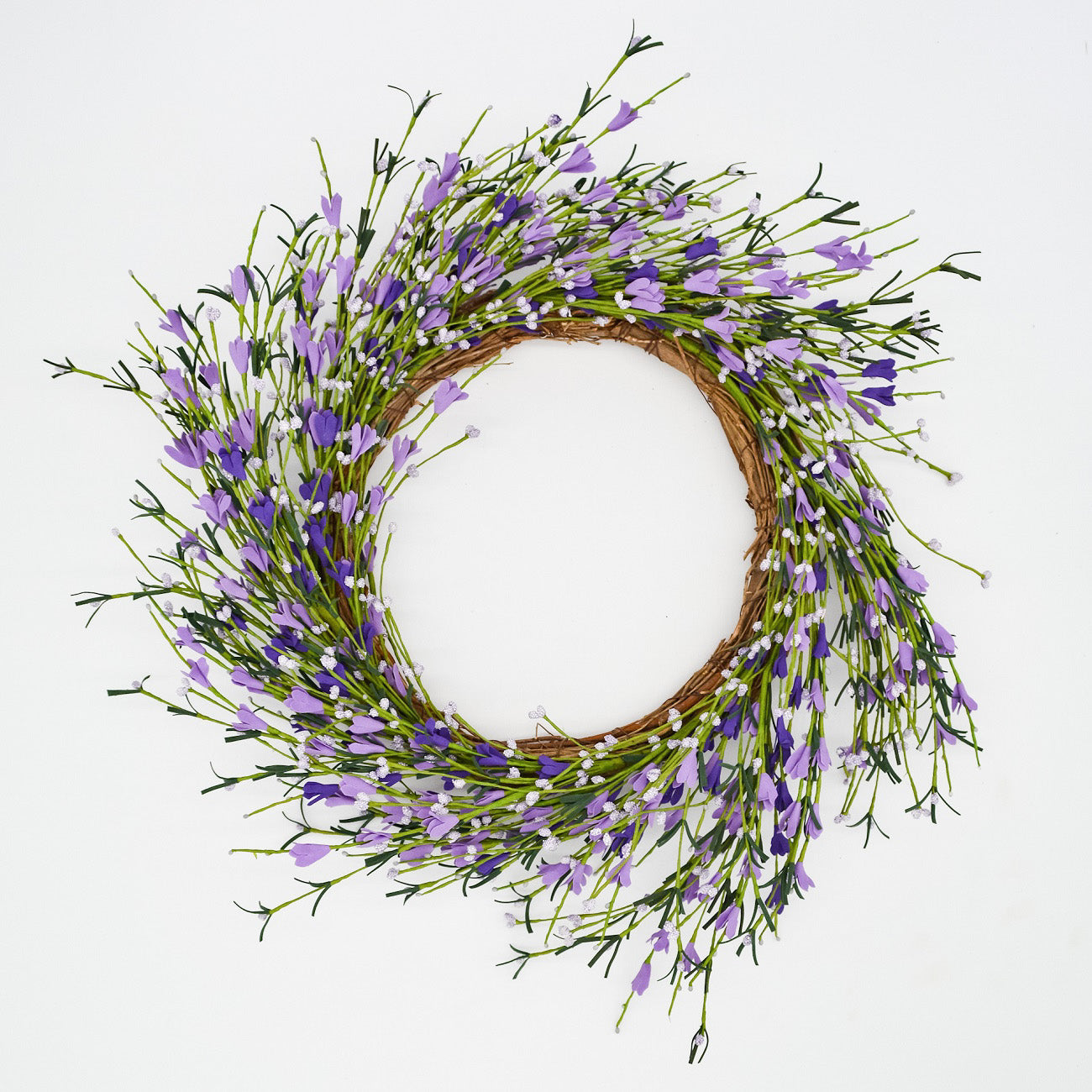 22" Two-Tone Lavender Buttercup Wreath