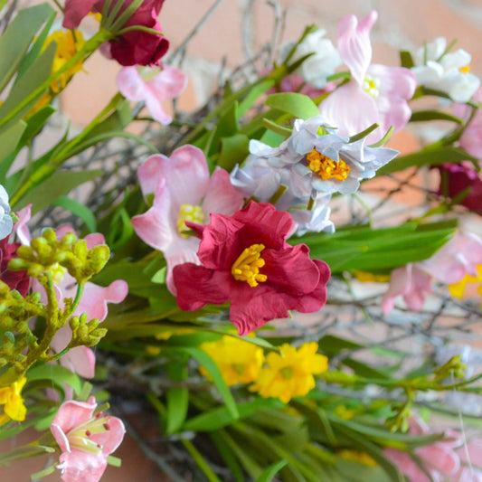 Spring Wildflower Mix Twig Wreath 2