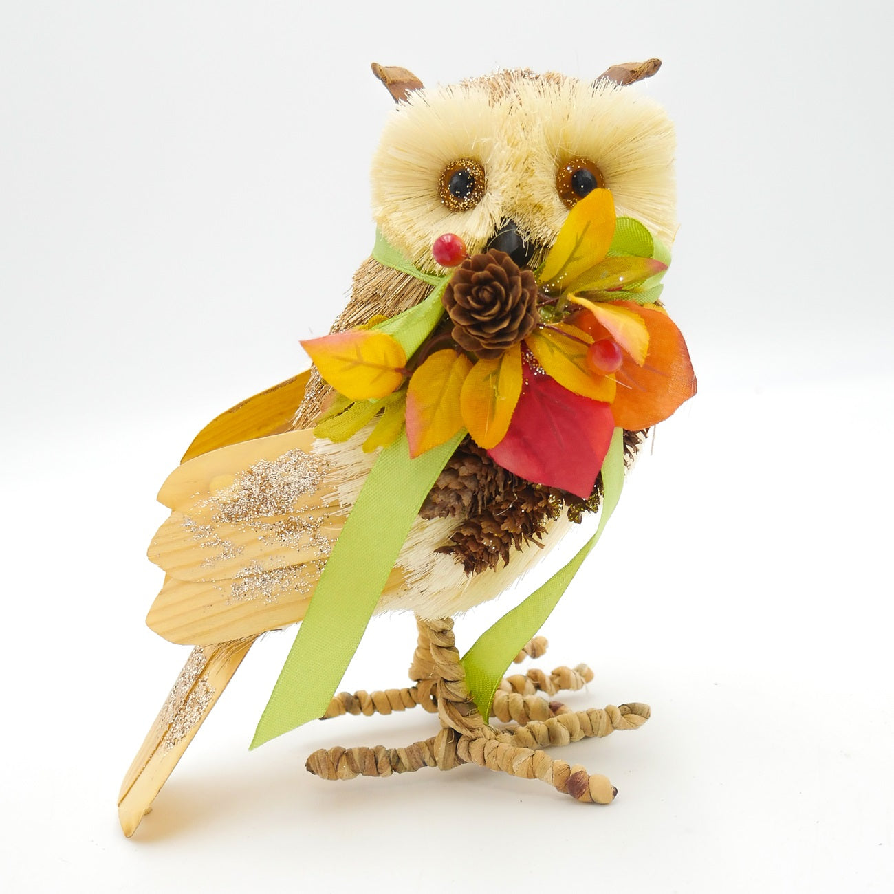 8.75" Harvest Sisal Owl