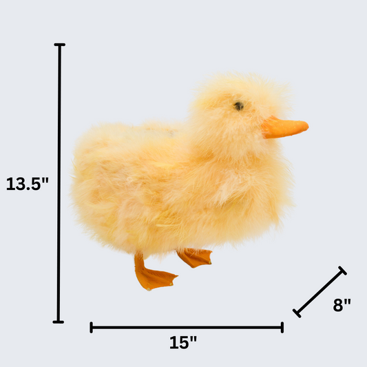13.5" Standing Yellow duck planter