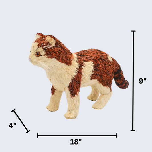 18" Standing Sisal Cat Floral Living