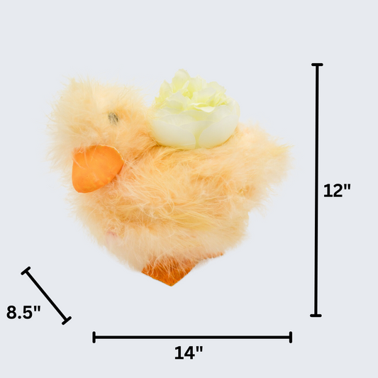 7" Standing Fuzzy Duck planter