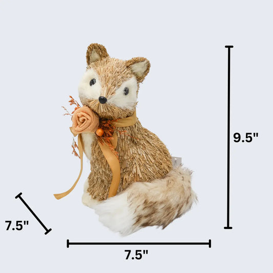 9.5" Cuddly Fox Floral Living