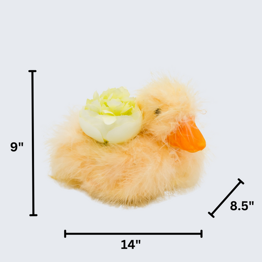 7" Fuzzy duck planter