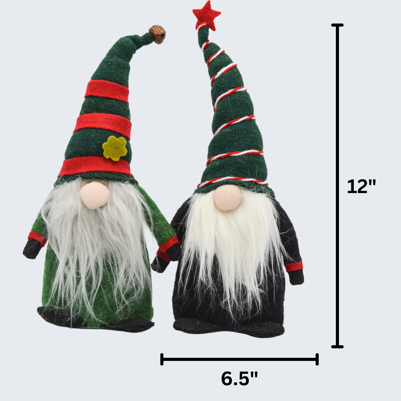 Pair of 12" Christmas Gnomes