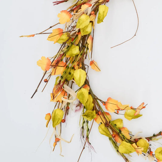 6' Lime Japanese Lantern Garland Floral Living