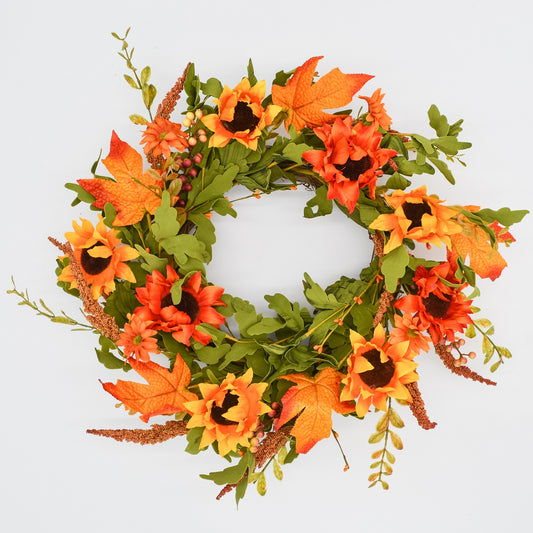22" Sunflower Wreath