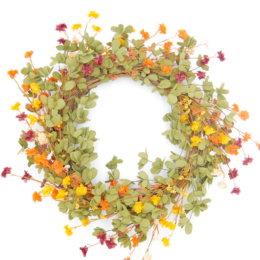 22" Marigold Eucalyptus Wreath