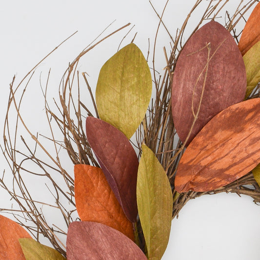 26" Early Harvest Magnolia Twig Wreath