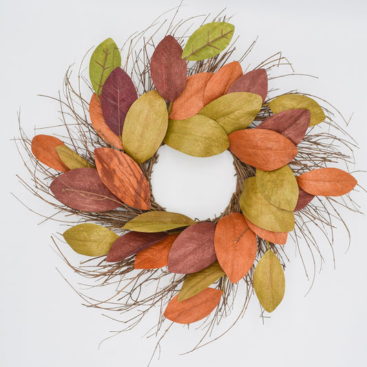 26" Early Harvest Magnolia Twig Wreath