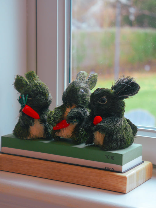 Set of 3.5" Sisal bunnies