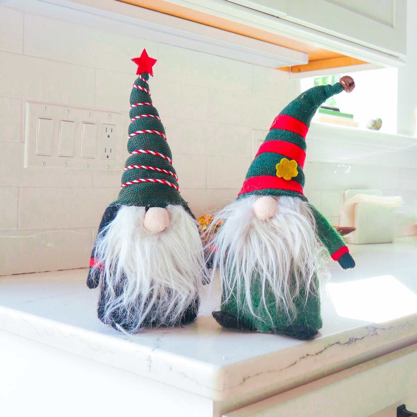 Pair of 12" Christmas Gnomes